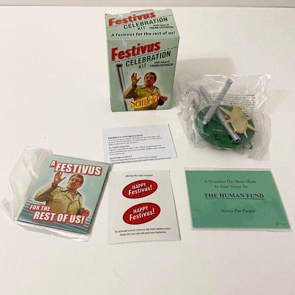 Seinfeld Festivus Celebration Kit with Frank Costanzas Voice Holiday - Picture 1 of 16